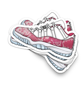 Jordan 11 Low "Snake Pink" Sneaker Sticker