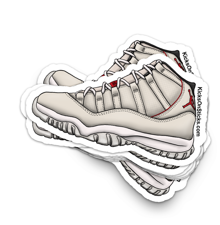 Jordan 11 Platinum Tint Sneaker Sticker