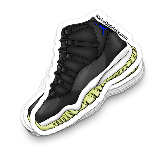 Jordan 11 "Space Jam" Sneaker Sticker Aged