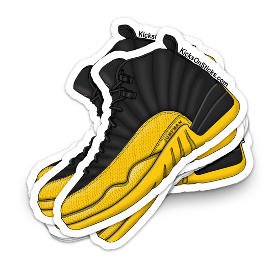 Jordan 12 "Black Yellow" Sneaker Sticker