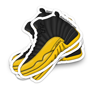 Jordan 12 "Black Yellow" Sneaker Sticker