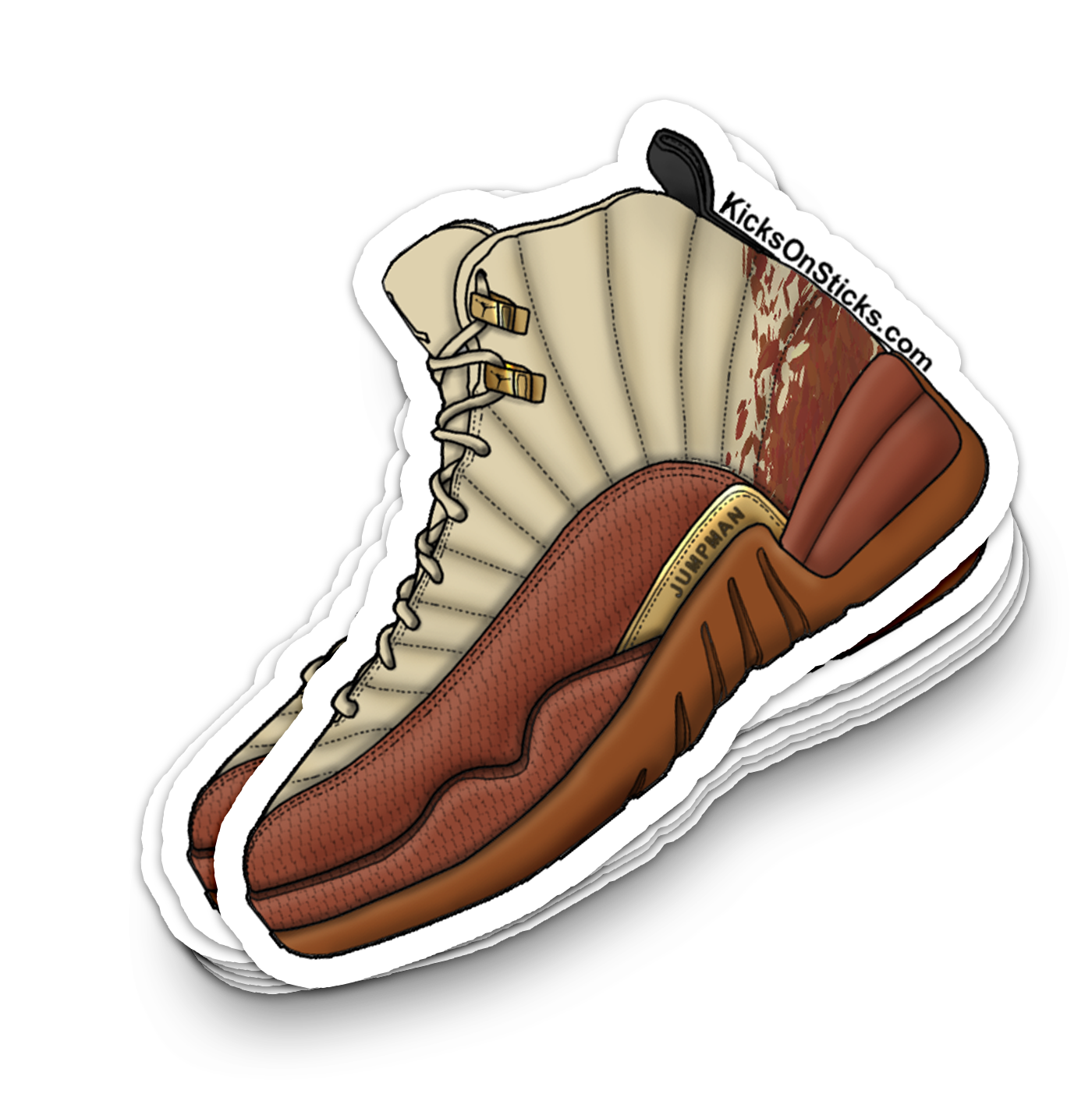 Jordan 12 "Eastside Golf" Sneaker Sticker