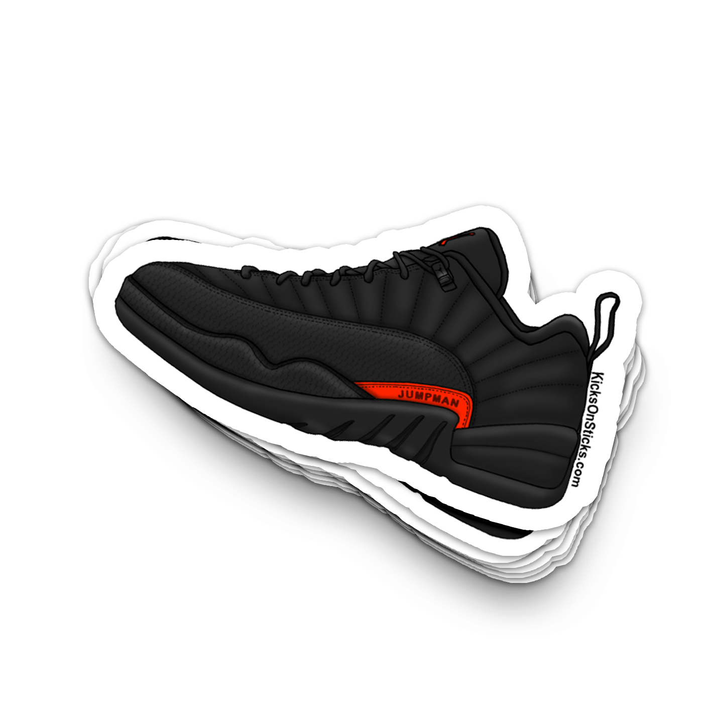 Jordan 12 Low "Max Orange" Sneaker Sticker