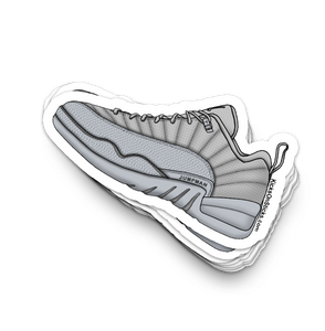 Jordan 12 Low "Wolf Grey" Sneaker Sticker