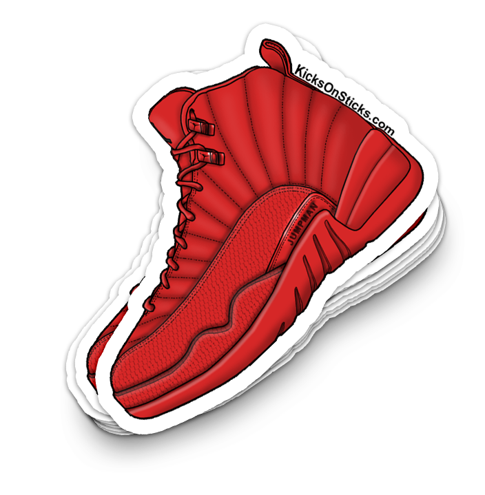 Jordan 12 "Triple Red" Sneaker Sticker