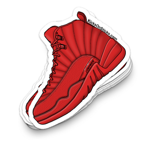 Jordan 12 "Red" Sneaker Sticker