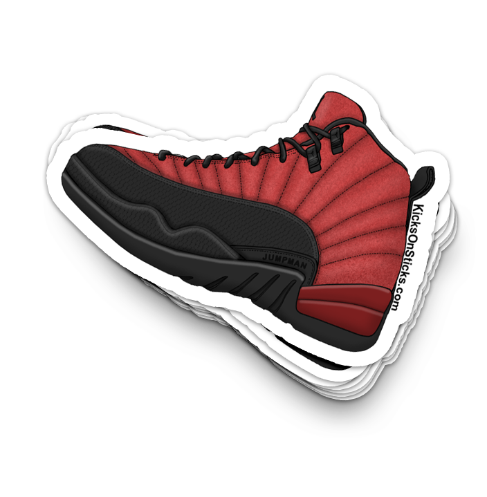 Jordan 12 "Reverse Flu Game" Sneaker Sticker