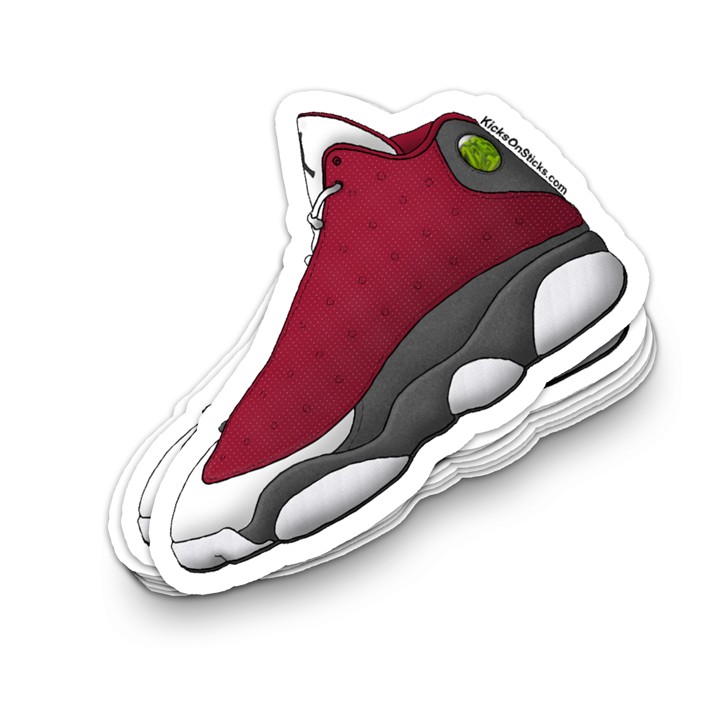 Jordan 13 "Burgundy" Sneaker Sticker