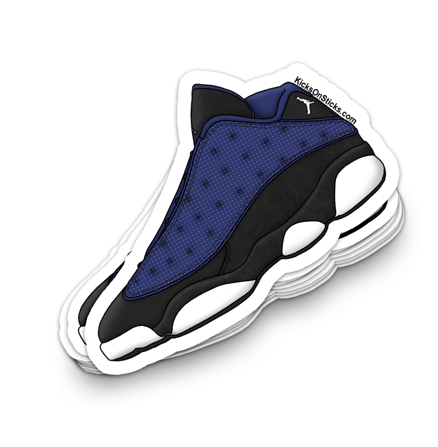 Jordan 13 Low "Brave Blue" Sneaker Sticker