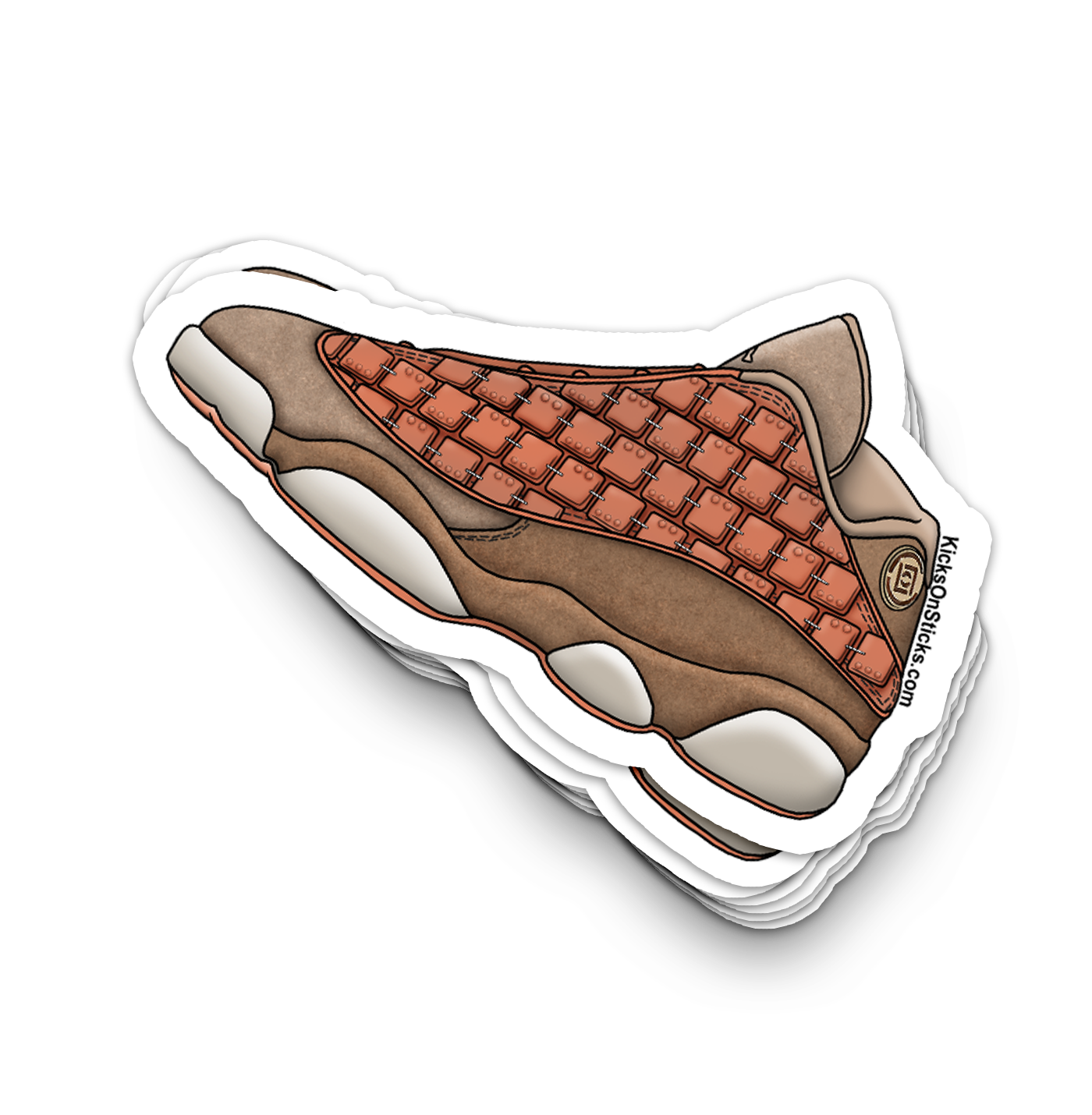 Jordan 13 Low "CLOT Terracotta" Sneaker Sticker