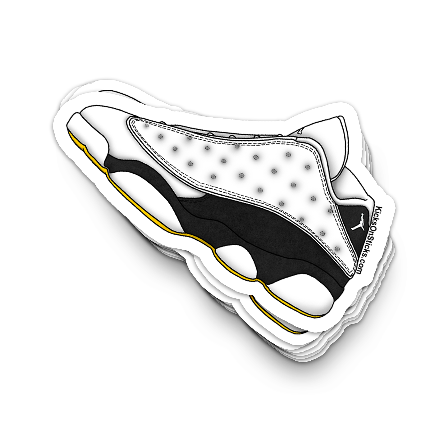 Jordan 13 Low "Maize White" Sneaker Sticker