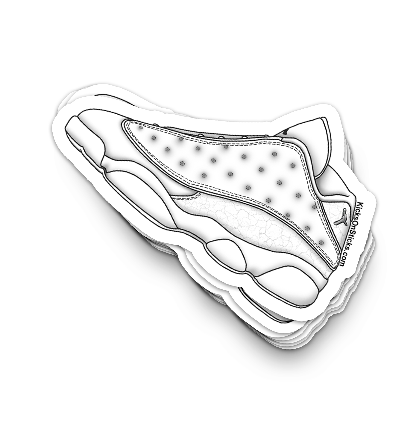 Jordan 13 Low "White" Sneaker Sticker