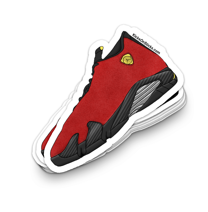 Jordan 14 Ferrari Challenge Red Sneaker Sticker