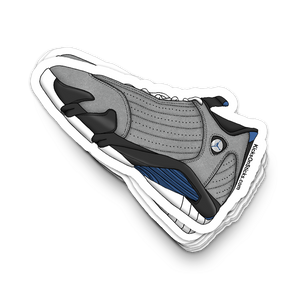 Jordan 14 Graphite Sneaker Sticker