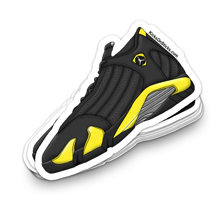 Jordan 14 Thunder Sneaker Sticker