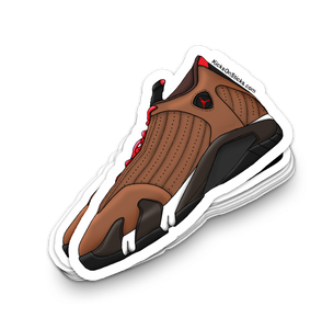 Jordan 14 "Winterized Brown" Sneaker Sticker
