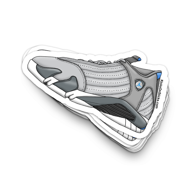 Jordan 14 "Wolf Grey" Sneaker Sticker