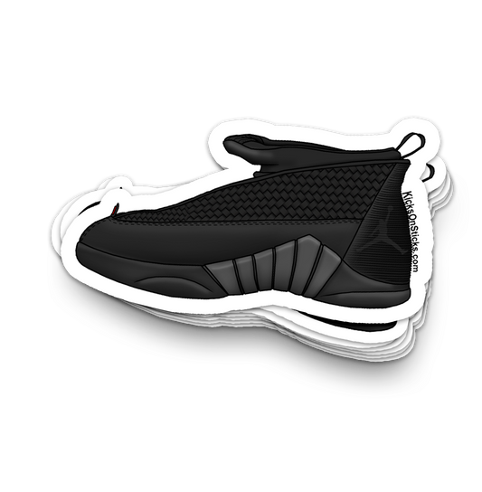 Jordan 15 "Black Varsity Red" Sneaker Sticker