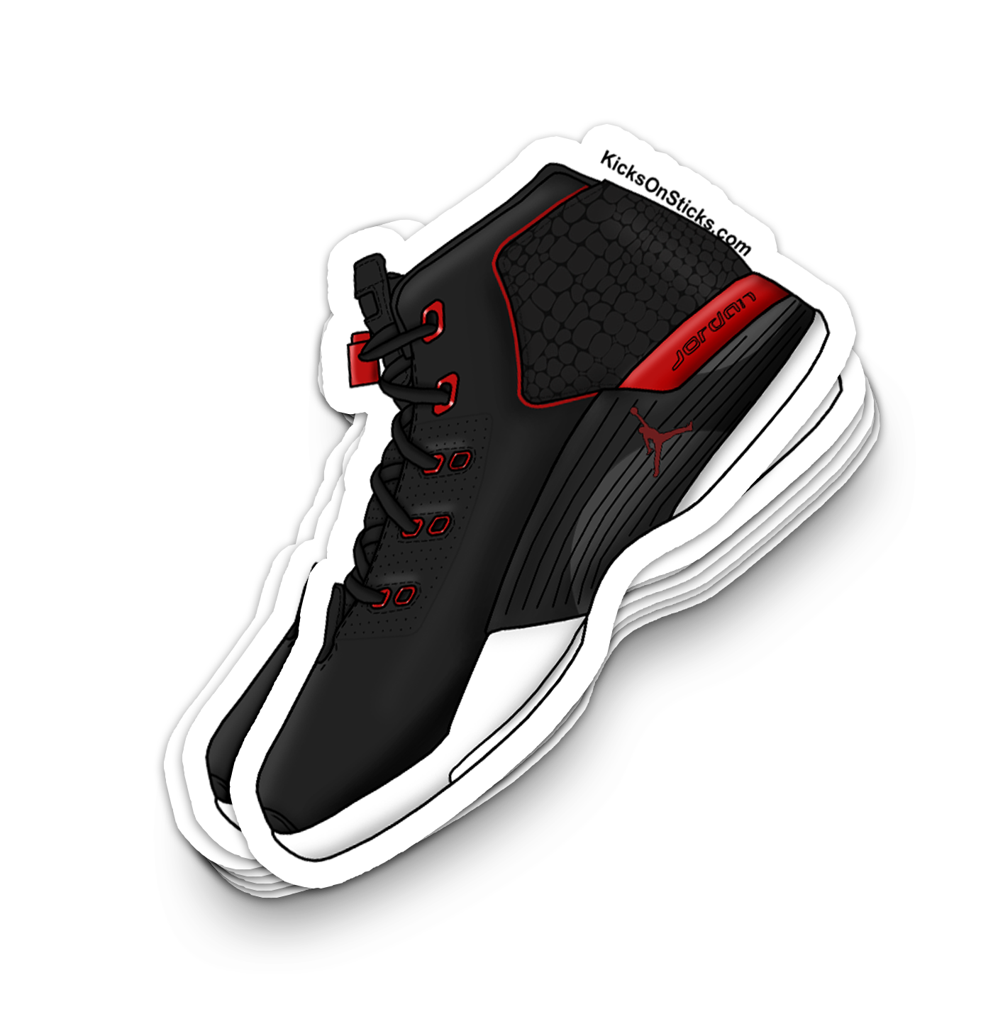 Jordan 17 "Bulls" Sneaker Sticker
