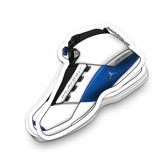 Jordan 17 "OG White Blue" Sneaker Sticker