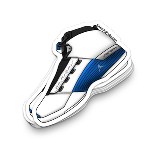 Jordan 17 "OG White Blue" Sneaker Sticker