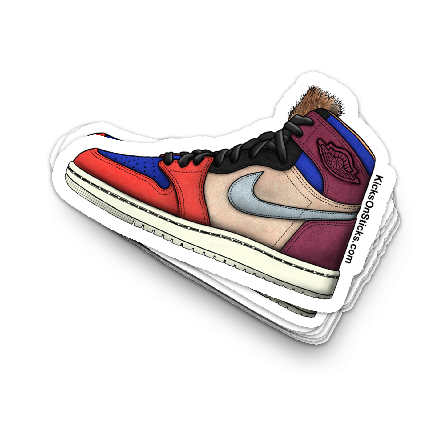Jordan 1 "Aleli Multi Fur" Sneaker Sticker