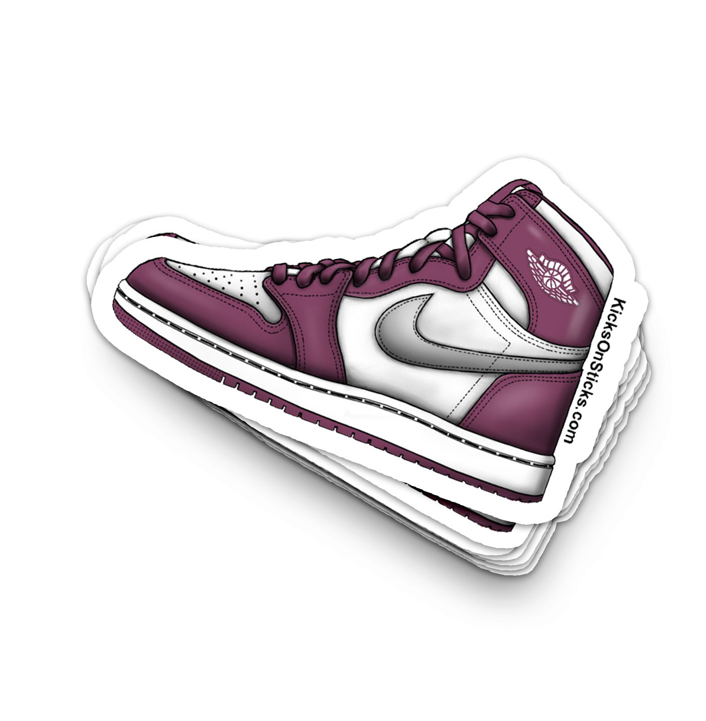 Jordan 1 "Bordeaux" Sneaker Sticker