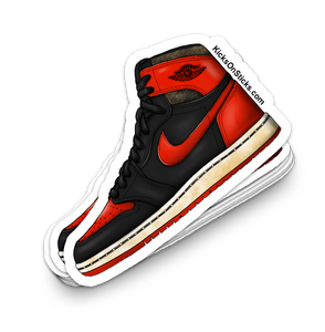 Jordan 1 "Bred Aged" Sneaker Sticker