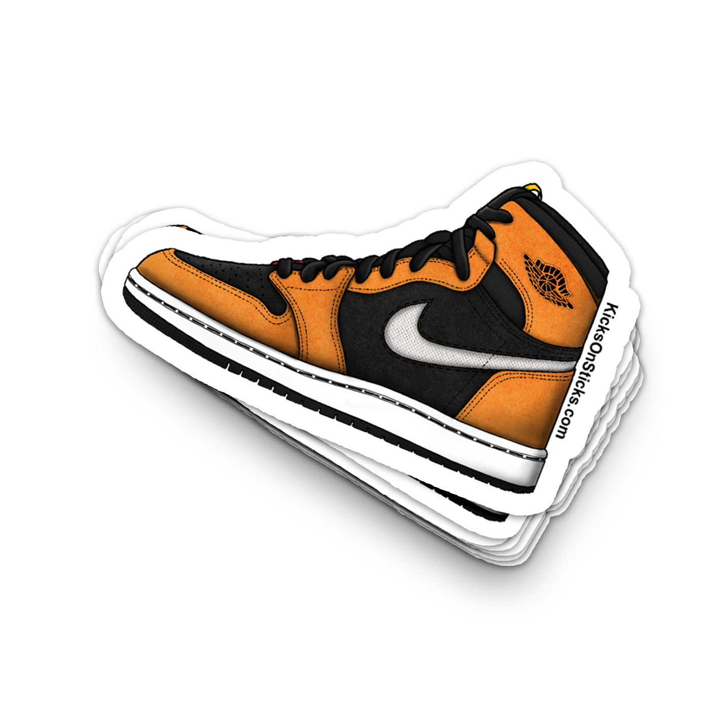 Jordan 1 CMFT "Black Wheat" Sneaker Sticker