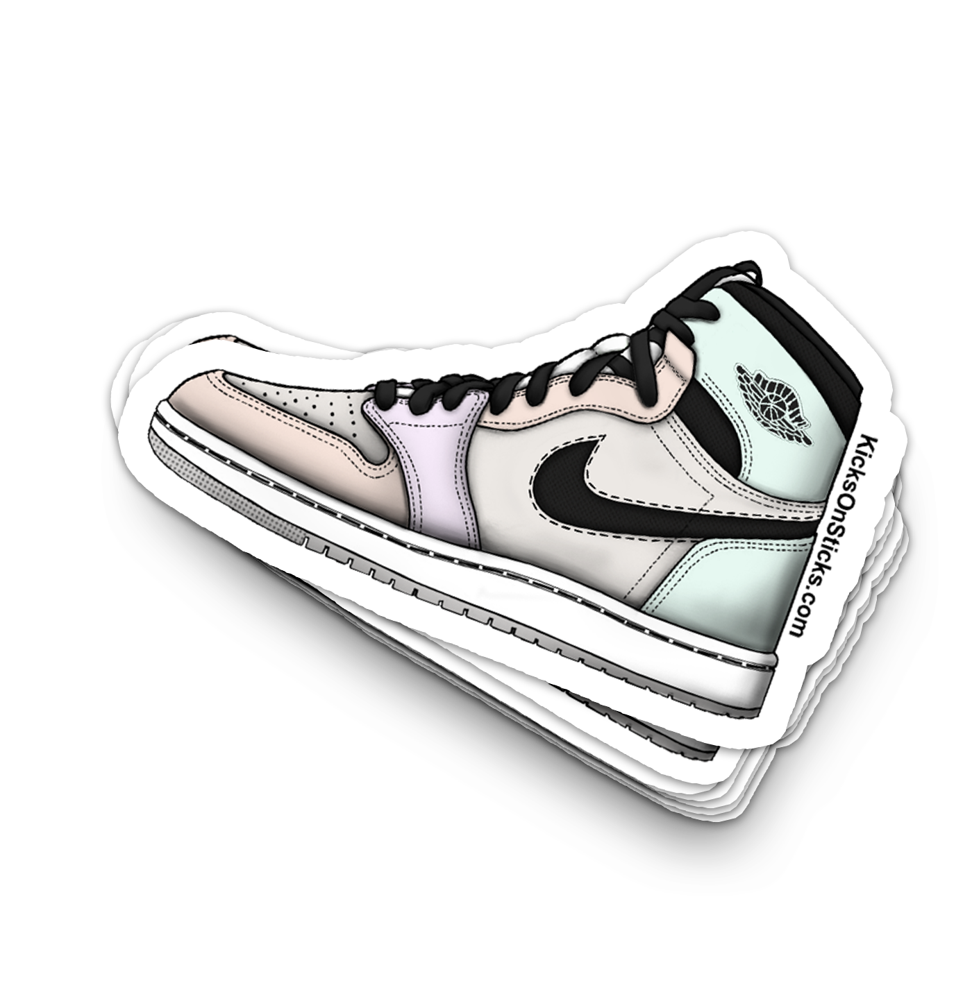 Jordan 1 CMFT "Easter" Sneaker Sticker