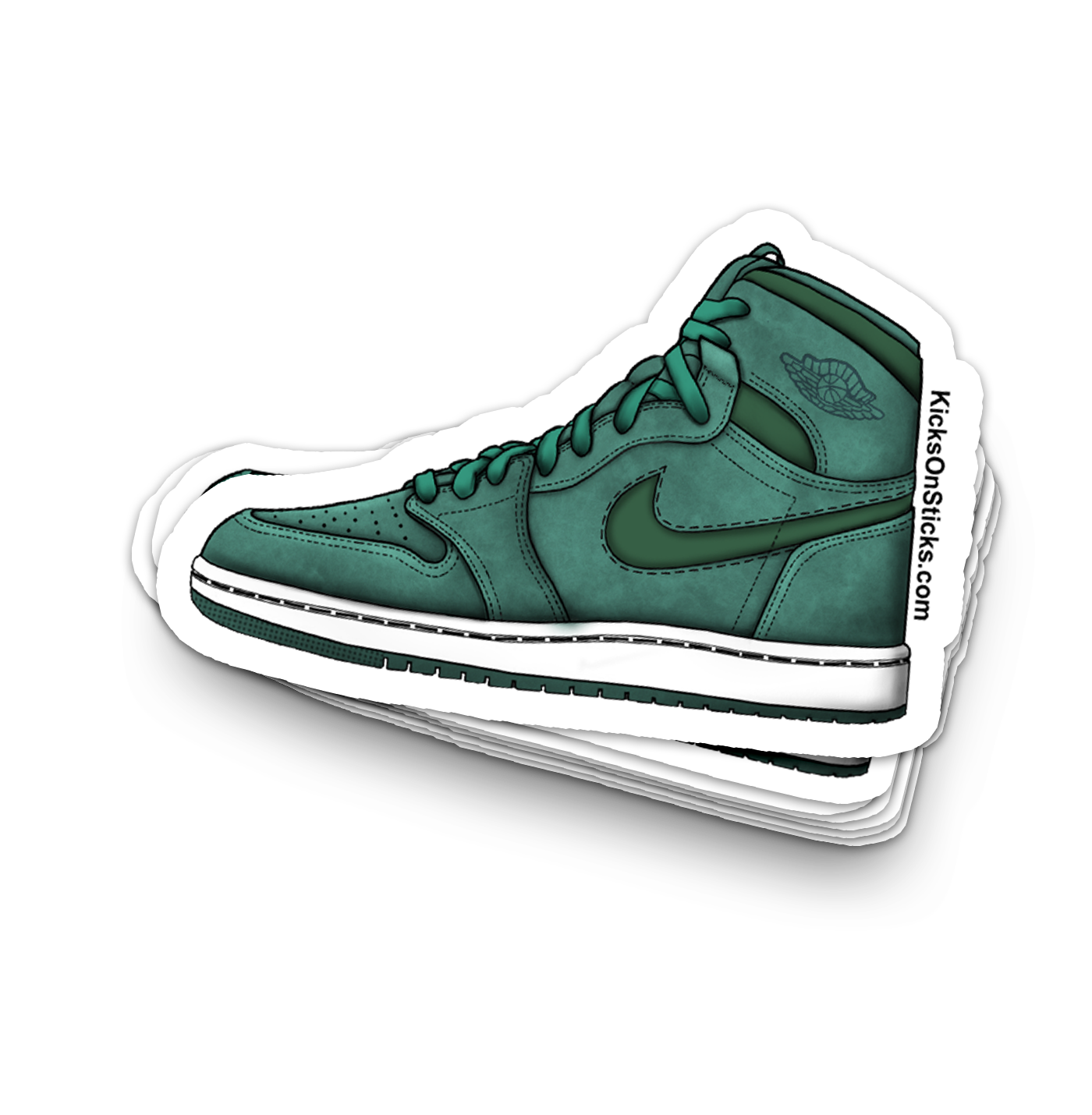 Jordan 1 CMFT "Emerald Green" Sneaker Sticker