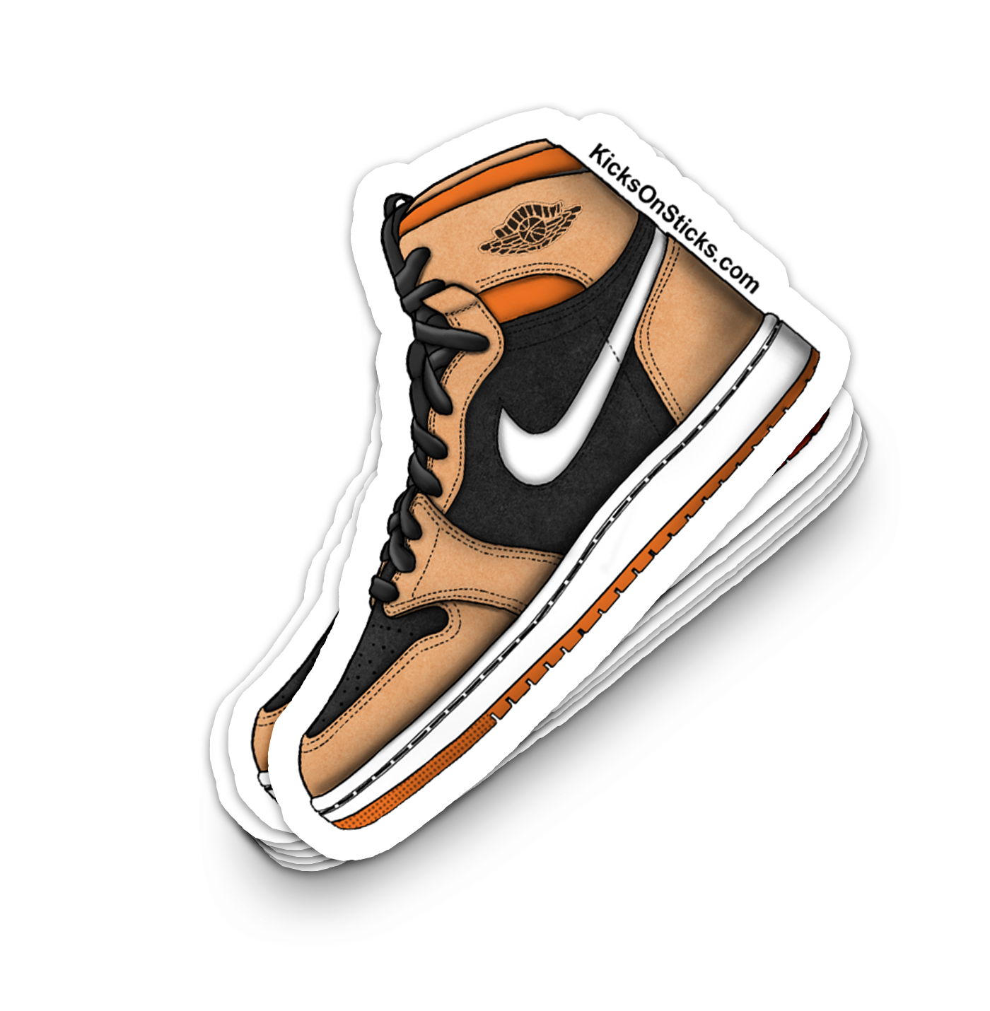Jordan 1 CMFT "Pumpkin Spice" Sneaker Sticker