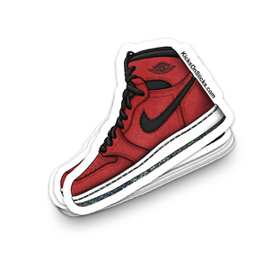 Jordan 1 CMFT "Red Suede" Sneaker Sticker