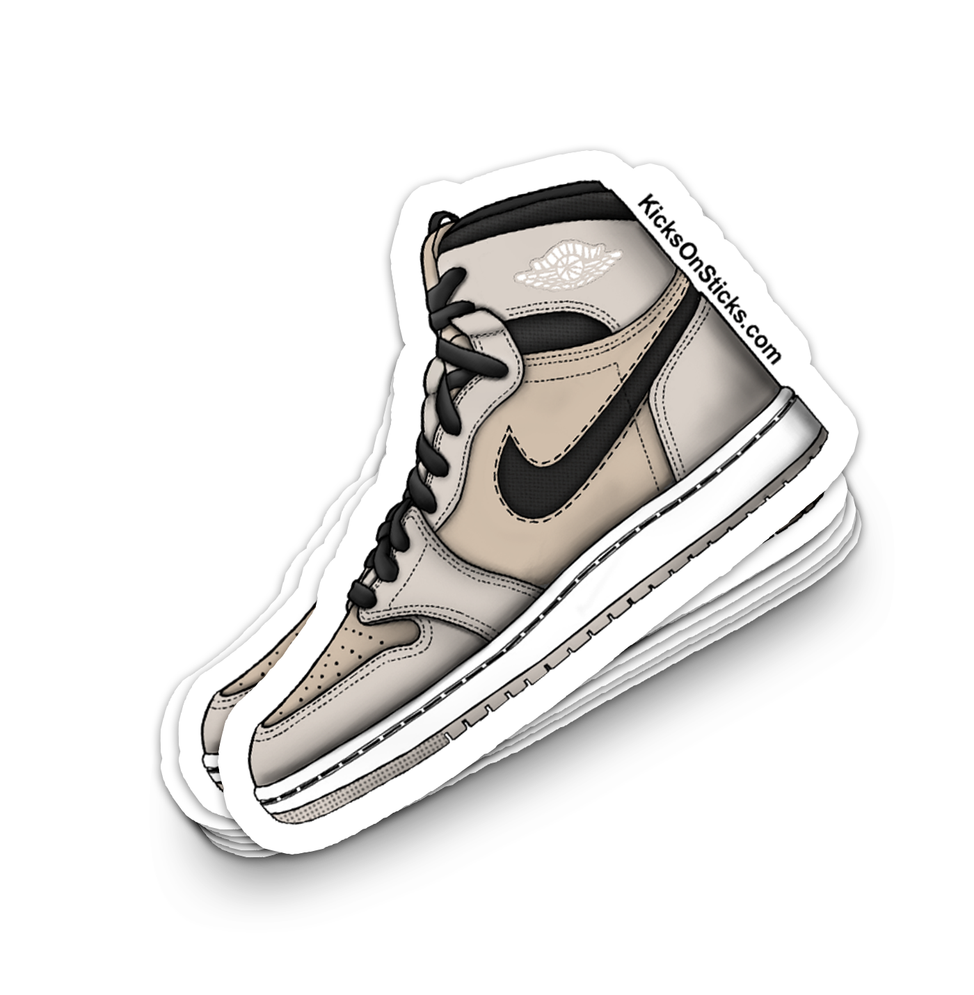 Jordan 1 CMFT "Summit White" Sneaker Sticker