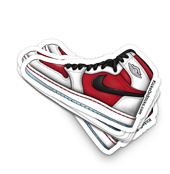 Jordan 1 "Carmine" Sneaker Sticker