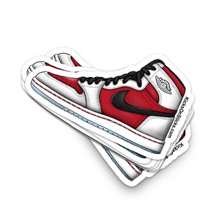 Jordan 1 "Carmine" Sneaker Sticker