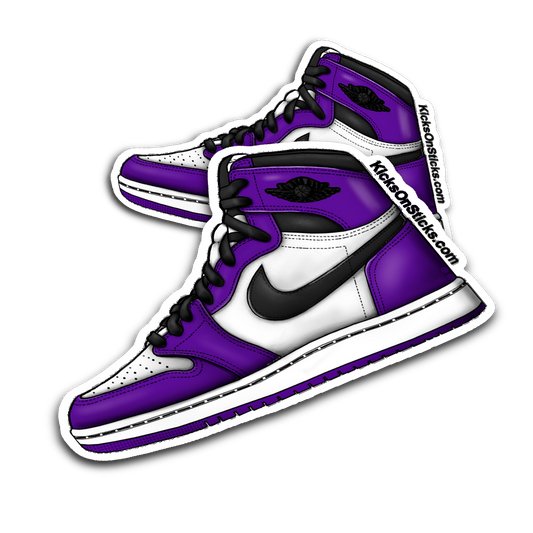 Jordan 1 "Court Purple 2.0" Sneaker Sticker