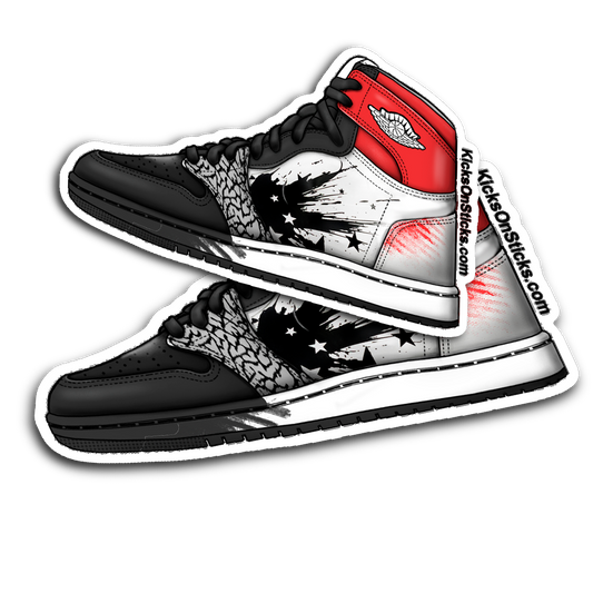 Jordan 1 "Dave White" Sneaker Sticker