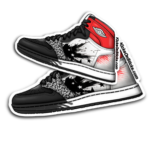 Jordan 1 "Dave White" Sneaker Sticker