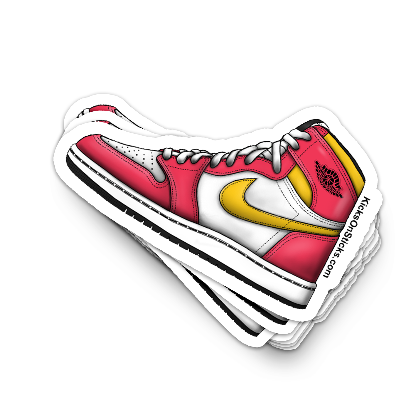 Jordan 1 "Fusion Red" Sneaker Sticker
