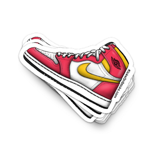 Jordan 1 "Fusion Red" Sneaker Sticker