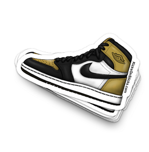 Jordan 1 "Gold Toe 1.0" Sneaker Sticker