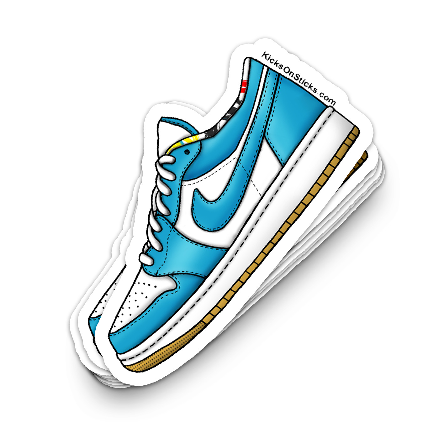 Jordan 1 Low "Barcelona" Sneaker Sticker