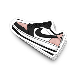Jordan 1 Low "Bleached Coral" Sneaker Sticker