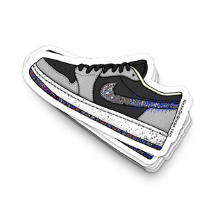 Jordan 1 Low "Crater" Sneaker Sticker