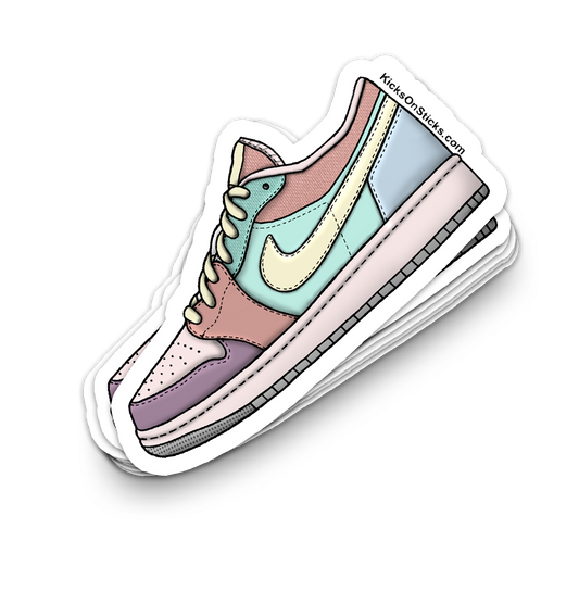 Jordan 1 Low "Easter" Sneaker Sticker