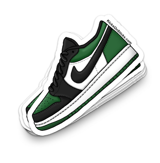 Jordan 1 Low "Green Toe" Sneaker Sticker