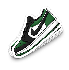 Jordan 1 Low "Green Toe" Sneaker Sticker
