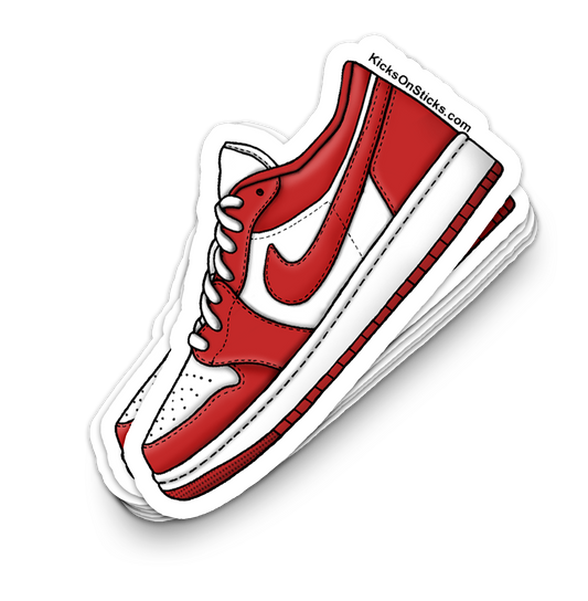 Jordan 1 Low "Gym Red" Sneaker Sticker