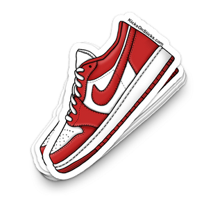 Jordan 1 Low "Gym Red" Sneaker Sticker